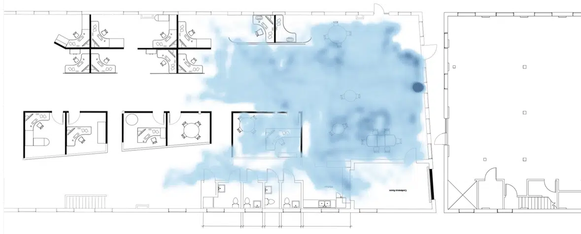 WISER Heat Map of Roomba Coverage