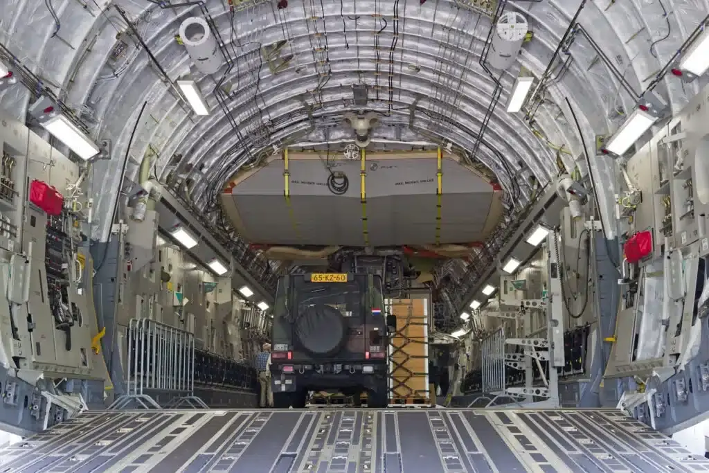 Military_inside plane
